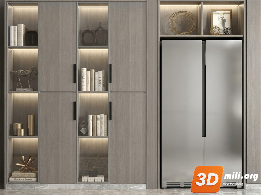 Decorative cabinet Skp Files